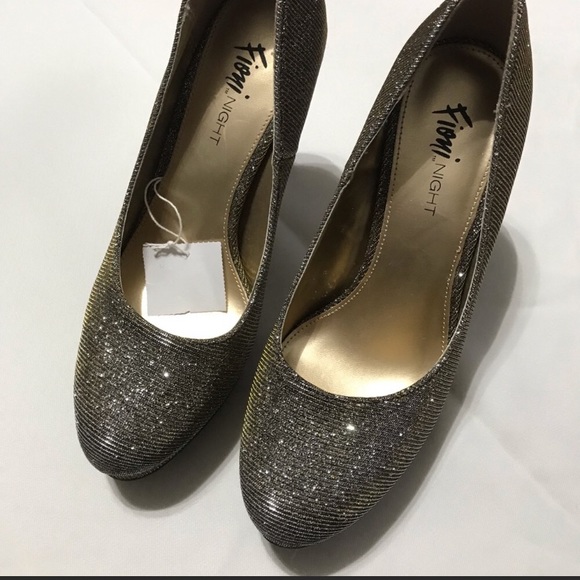 Silver & Gold Sequin Heels - Picture 2 of 8